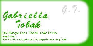gabriella tobak business card